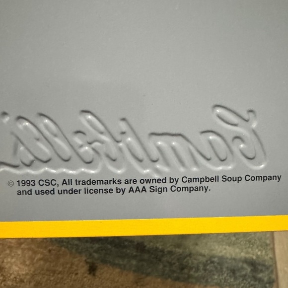1993 Campbell’s Soup Sign #9 Sailboat AAA Vintage - Picture 9 of 9